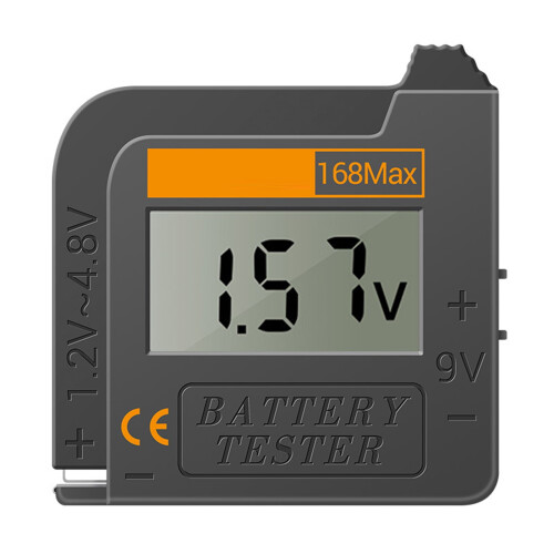 Digital Battery Tester for C AA AAA D N 9V 1.5V Button Cells