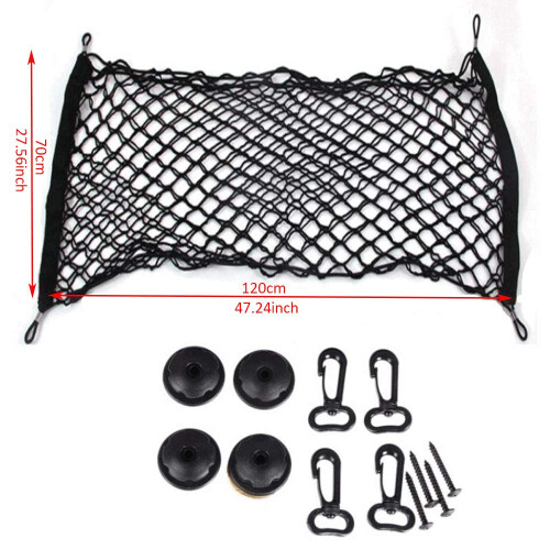 Cargo Net,Organizer Net Heavy Duty,70 x 120 cm Nylon Mesh,Elastic 1
