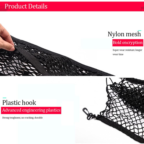 Cargo Net,Organizer Net Heavy Duty,70 x 120 cm Nylon Mesh,Elastic 2