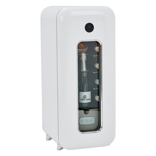 Retro freestanding drinks cooler with built in wireless phone charger 1