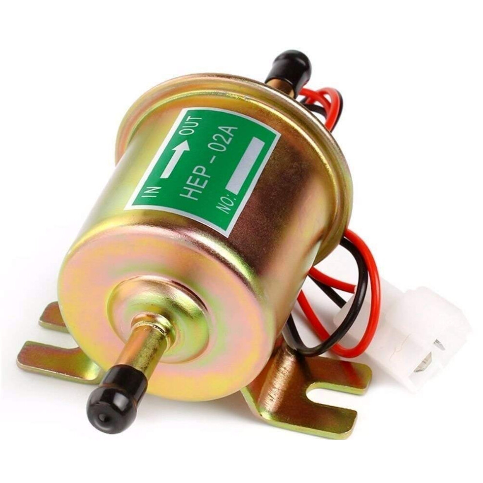 Yoneda Universal 12V Low Pressure 2.5-4 Psi Gas Diesel Inline Electric Fuel Pump Hep-02A (2.5-4 Psi) 57157825