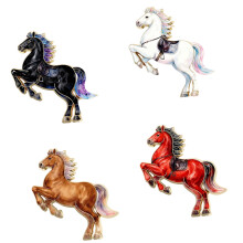 Fashionable Alloy Brooch Symbolizing Horse Year For Elegant-4