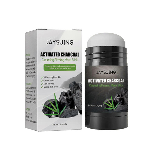 (1PCS) Activated Charcoal Cleansing Mask Stick, Face Care Cleansing Pore Blackhead Applicator Solid Mask