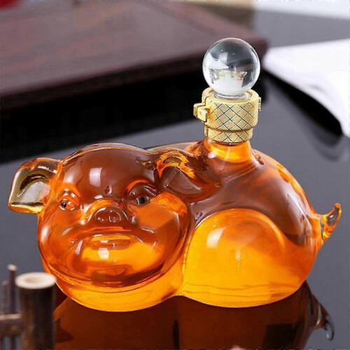 Pig Shaped Whiskey Decanter 1000ml for Home Restaurant 1