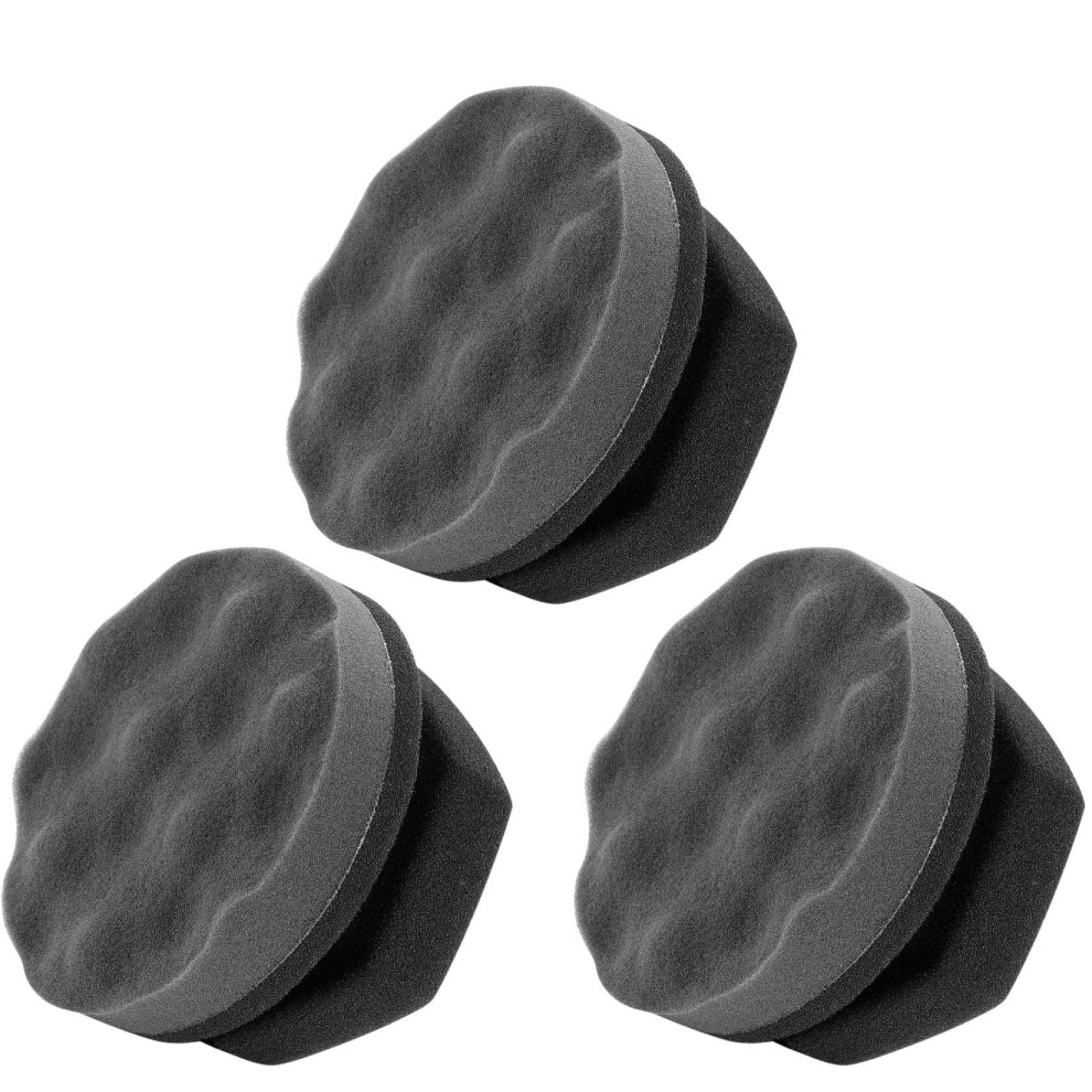 3 Pack Tire Dressing Applicator Pad, Tire Shine Applicator, Tire Cleaner Sponge, Reusable Washable Tire Brush For Tire Detailing, Waxing 39814623