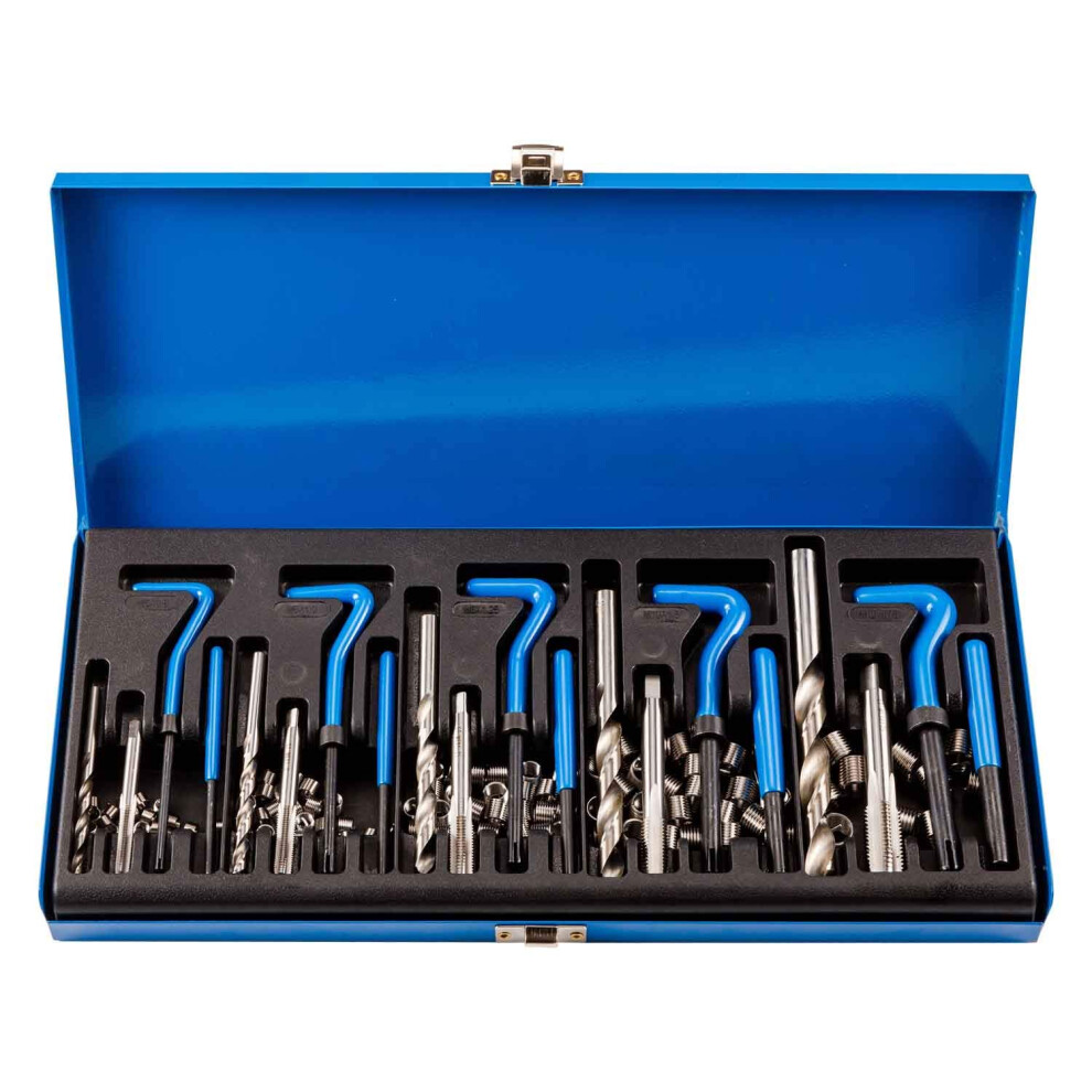 Qnkaa 151Pcs Thread Repair Kit Helicoil Insert Sleeves Metric M5 M6 M8 M10 M12 Stainless Steel Tap Drill 12842070