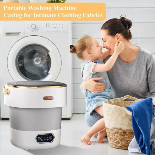 YXYLJOZ Foldable Washing Machine, Mini Portable Washer Dryer, 1