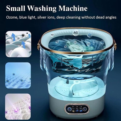 YXYLJOZ Foldable Washing Machine, Mini Portable Washer Dryer, 2