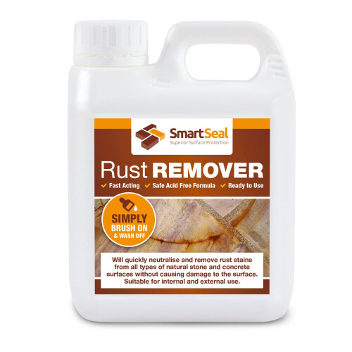SmartSeal Rust Remover - 1L - Powerful Rust Remover for Metal, Stone,