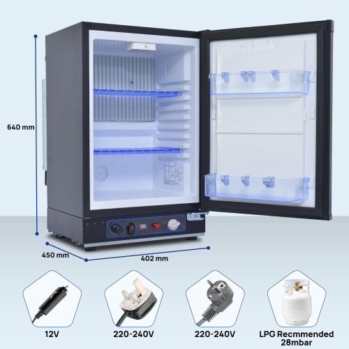 Smad 40L Camping Fridge, 3 Way Fridge Camping 1