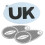 Eurolites Headlight Deflectors & UK Car Sticker 1