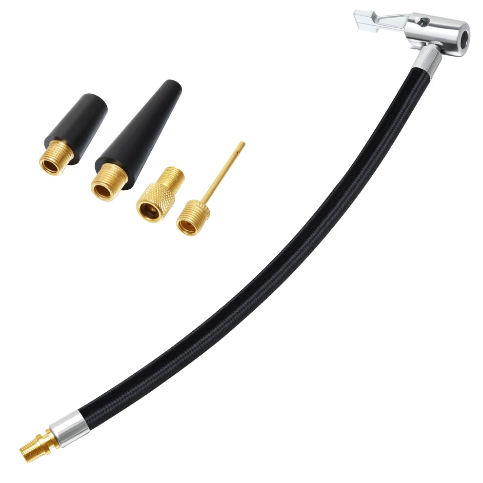 Yoicn Lth 40Cm Tyre Pump Hose, Inflator Connector Push On Portable Car Air Tire Chuck Inflator Pump Extension Hose Adapter Pipe With Valve Adaptors F 71904092