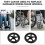 2pcs Front Wheelchair Wheel Solid Wheel Replacement for Wheelchairs Rollators 5