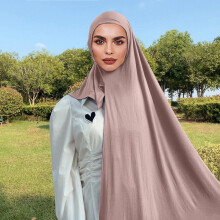 Dame hijab-skjerf i bomull, 175 x 75 cm