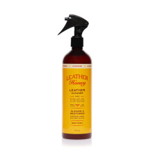 LEATHER Honey Leather Cleaner Spray with UV Protectant - The Best Leather Cleaner for Vinyl and Leather Apparel, Furniture, Auto Interior, Shoes and