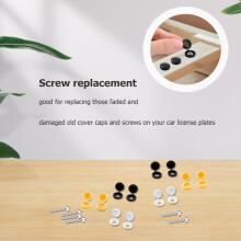 48 Pcs 304 Stainless Steel car number plate screws and caps, License
