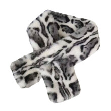 Leopard Print Soft Plush Scarf Autumn Winter Style Essential-B