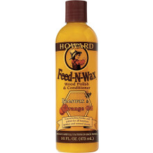 Howard Feed N Wax FW0016 Wood Polish Feed and Conditioner, Orange OIl, Beeswax 473ml (16oz)