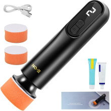Cordless Car Polishing Machine 12000rpm Electric Car Buffer 3 Speeds Adjustable Portable Rotary Mini Scratch Repair Tool with LED Display for Car Flo