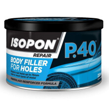 U-POL Isopon P40 Fibre Glass BodyFiller 250ml Used on Bare Steel And Original Paint Repairs Damaged Body Panels Very Durable Waterproof Can be Over P