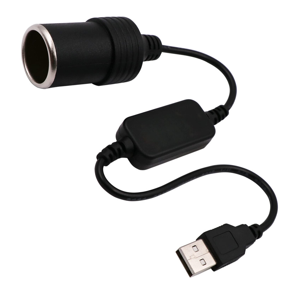 Usb A Male To 12V Car Cigarette Lighter Socket Female Converter Cable (8W Max) 90939204