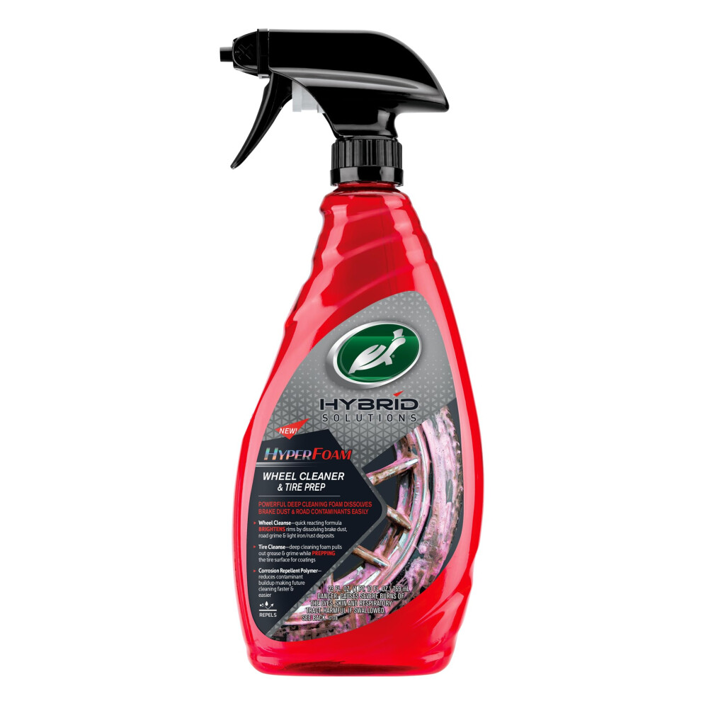 Turtle Wax Hybrid Solutions Hyper Foam Wheel And Tyre Cleaner, High-Foaming Formula, Removes Dirt, Iron & Break Dust, Perfect Prep For Tyre Shine, Sa 57062815