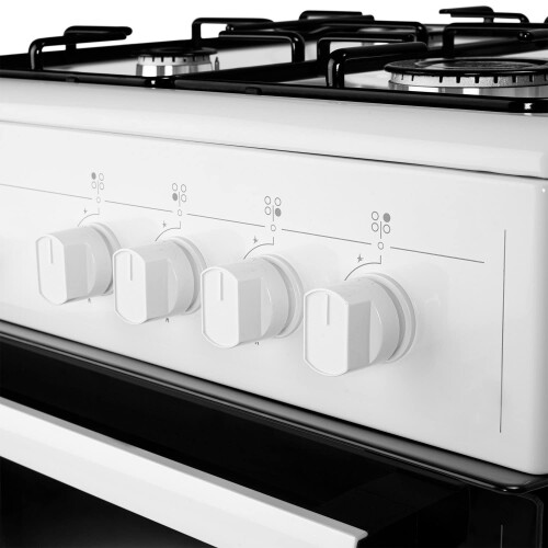 electriQ 60cm Dual Fuel Cooker - White 2