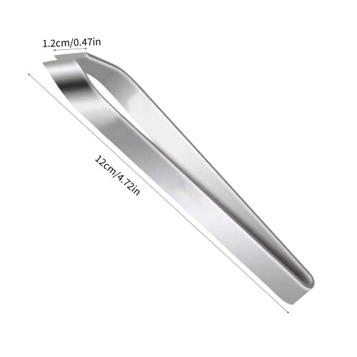 Pince à épiler biseautée pour sourcils et poils du visage, réutilisable 2