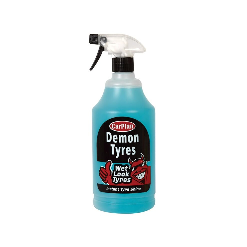 Carplan Demon Tyres, Instant Tyre Shine, 1 Litre (Pack Of 2)