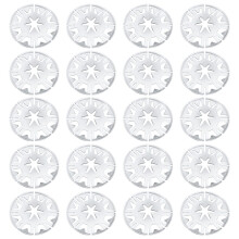 VW 30mm Underbody Heat Shield Clips - 20 Pieces, Metal Locking Star Washers, Nut Washers, Fasteners and Fixing Clips