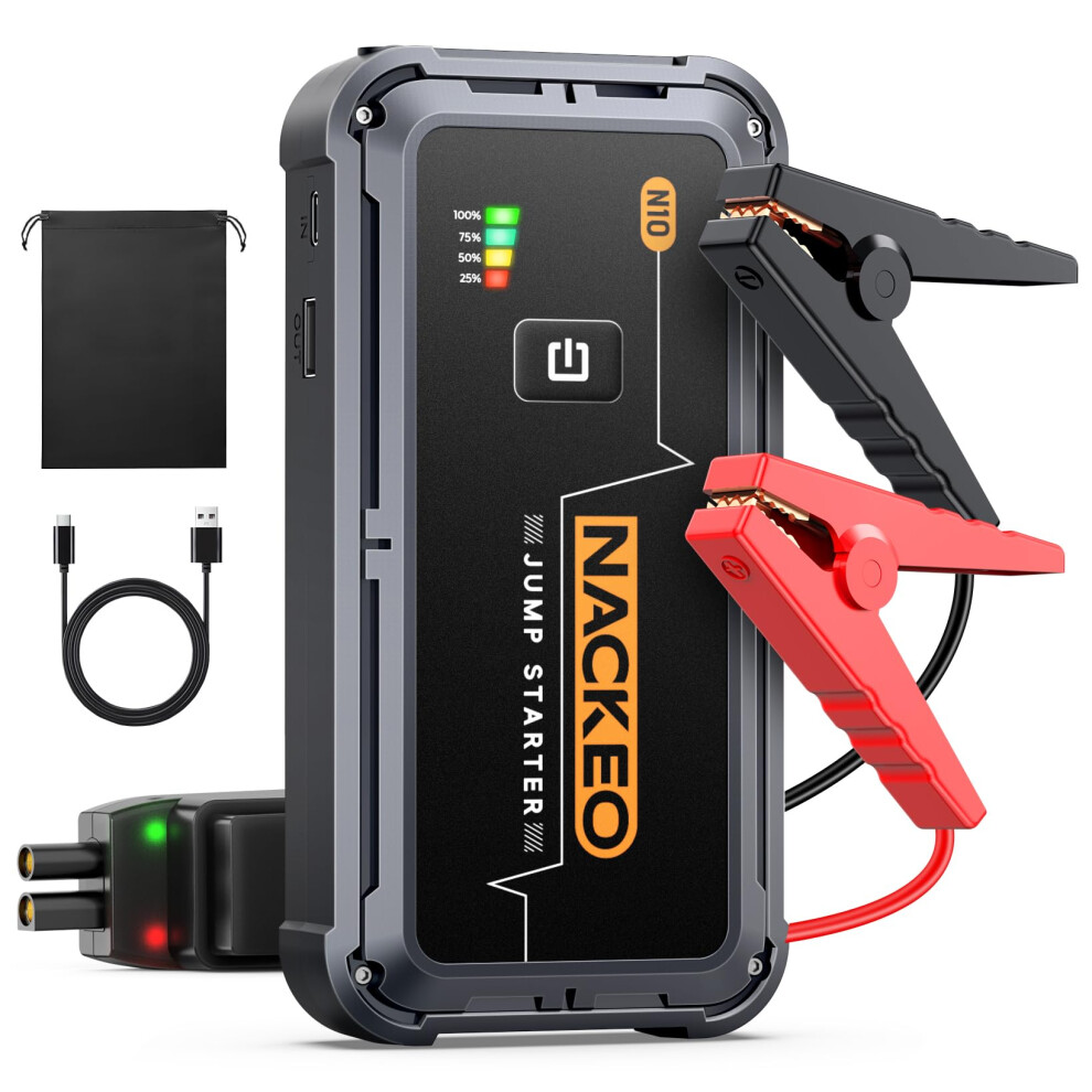 5000A Jump Starter Power Pack, Car Battery Booster Jump Starter 12V Portable Power Pack (Up To 9.0L Gas Or 8.5L Diesel Engine), Jump Pack With Jump L 78087255