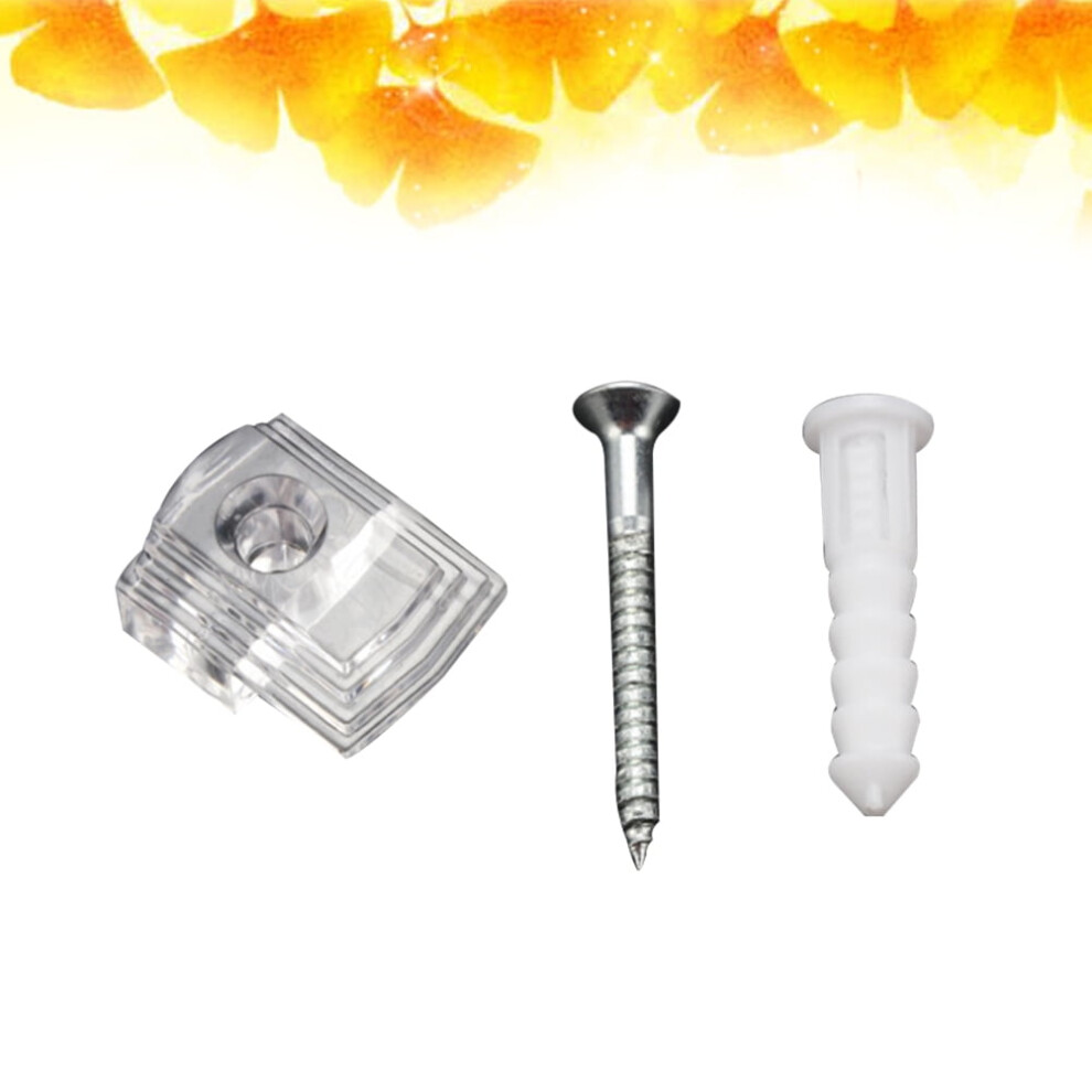 Ounona Mirror Holder Clips 24 Pack Clear Plastic 9104899451873