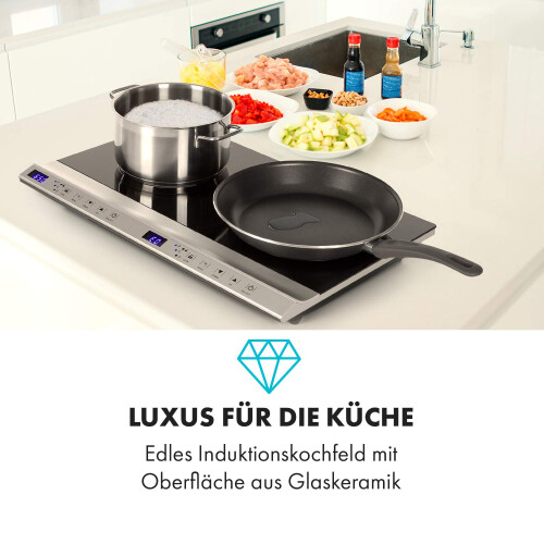 Klarstein Cucinata Mobile Hob - Double Induction Hob, 1