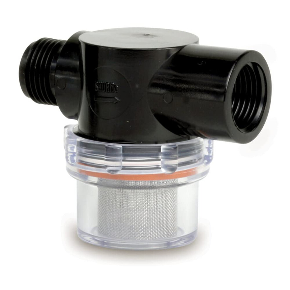 Shurflo 15-085-00 255-313 Twist-On Water Strainer-1/2 Pipe Inlet, Multicoloured, 1/2 Inch 47995697
