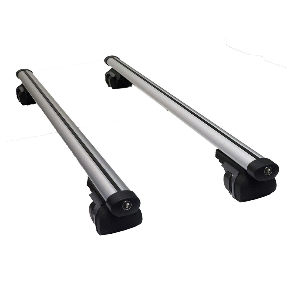 Summit Sum-002 Roof Bar To Fit Cars With Running Rails, Aluminium 1.2M,Siliver 45189074