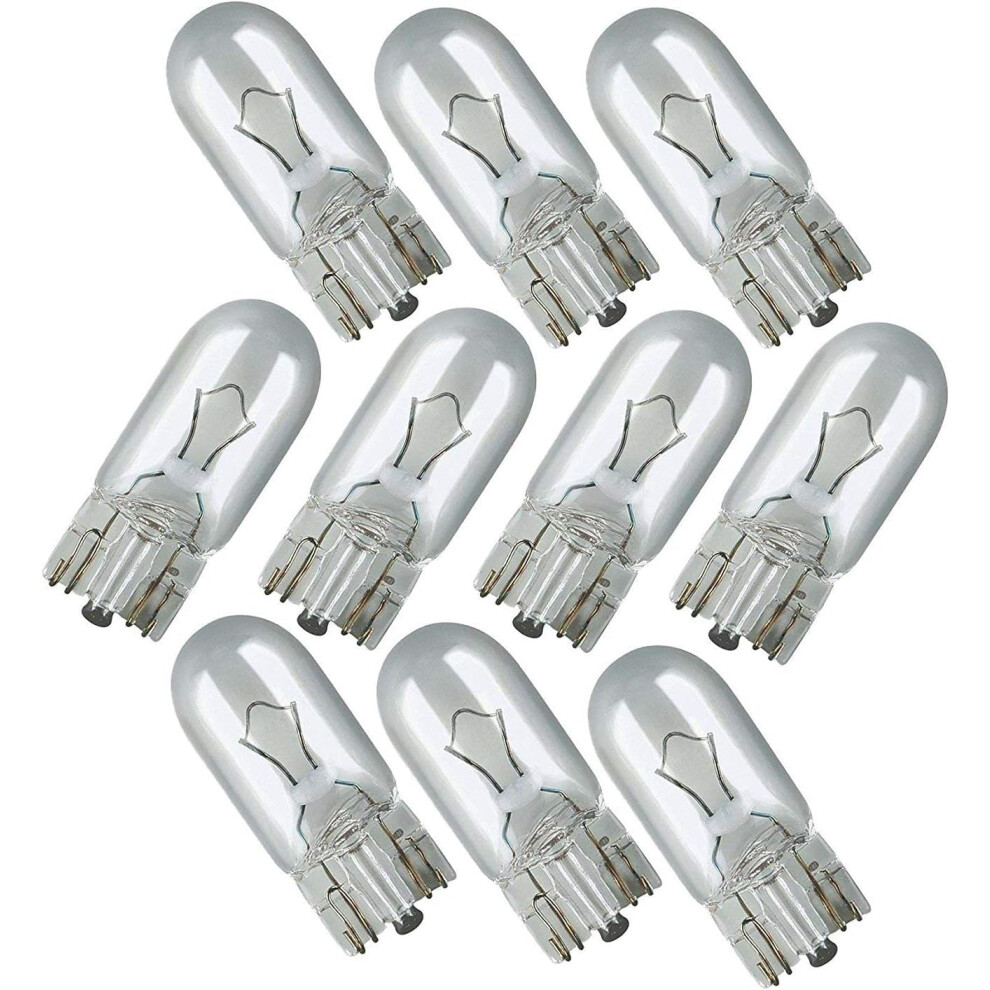 Everlec 10 X 501 Capless Side Car Bulb Bulbs Interior Number Plate Side 12V 5W Light 5051226420467