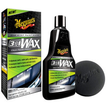 Meguiar's G191016EU 3in1 Car Wax 473ml, Clean Polish Protect, One Step Paint Care