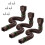 Rain Gutter Downspout Extensions Flexible Brown 3 pcs 1
