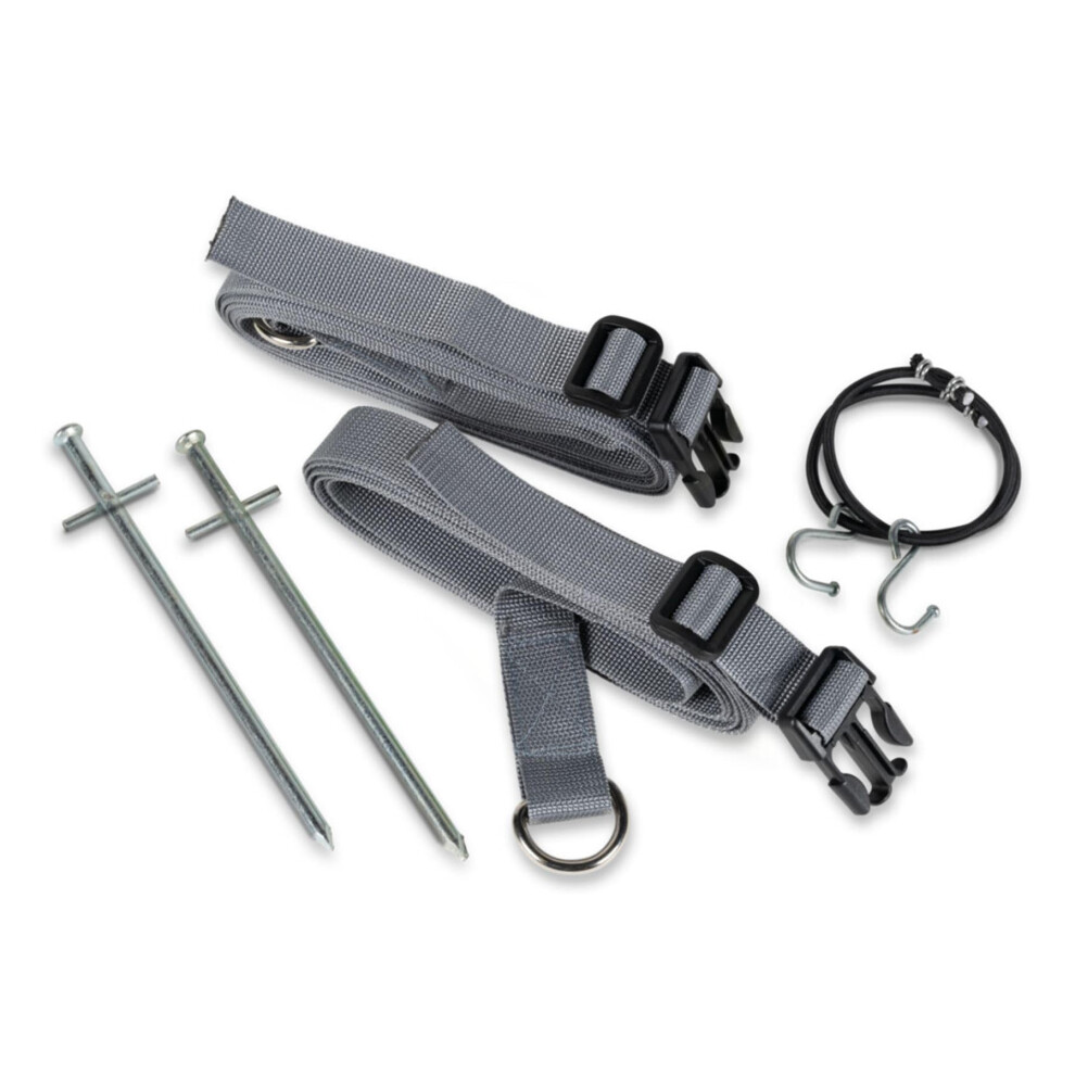 Dometic Storm Tie Down Kit - Heavy Duty Awning Straps For Caravan, Motorhome, And Tent, Kampa Storm Straps, Dometic Awning Accessories Grey 48214629