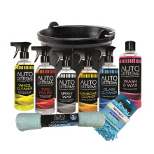9pc Car Cleaning Kit, Wash kit, valet, Wash & Wax Set, Drying Towel Cleaning Mit Bucket