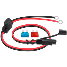 Dongge SAE battery connector quickly cuts the plug into the 12V ring fuse which is suitable for charging motorcycles, tractors, cars, etc