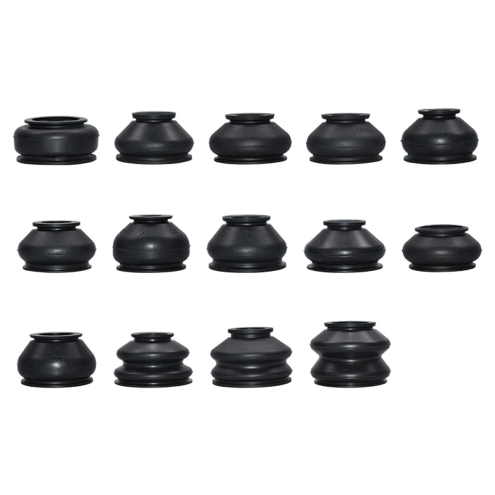 Namvo 14Pcs Ball Joint Boot Universal Ball Joint Dust Cover Kit Tie Rod End Dust Cover Rubber Tie Rod End Ball Joint Dust Boots Dust Cover Boot Gaite 44859626