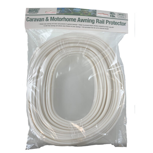 Maypole 12M Caravan Awning Rail Protector, Off-White 2