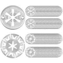 Jeboler 80 Pcs Heat Shield Clips, Car Exhaust Heat Shield Repair Kit, Metal Locking Star Washers Underbody Heat Shield Fasteners, Heat Shield Fixing