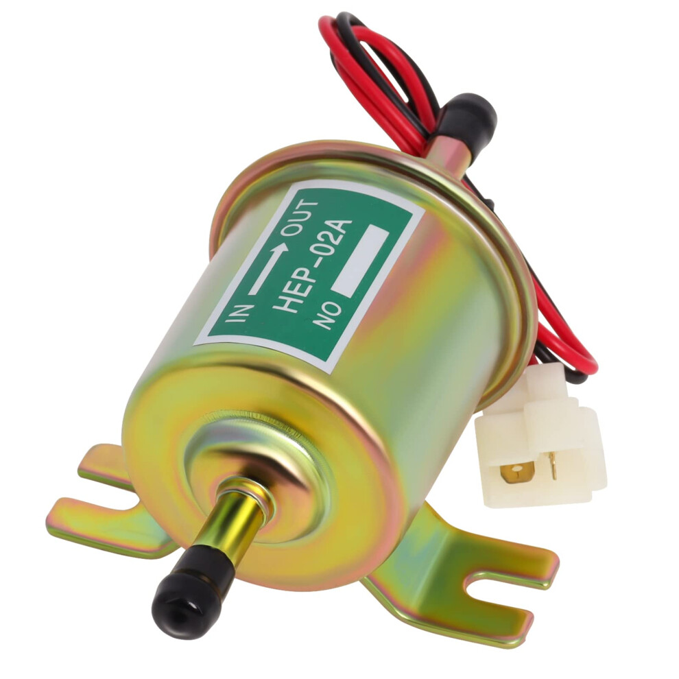 Universal Electric Fuel Pump 12V Low Pressure 4-7 Psi Inline Fuel Pump For Gasoline Or Diesel Engine Hep-02A Motorcycle Carburetor Atv Trucks Boats B 67776559