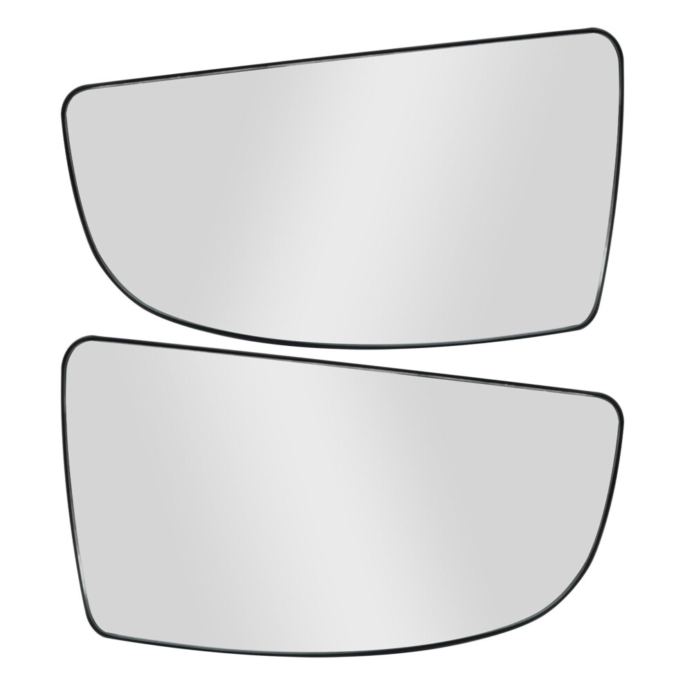 Ollanoos 1855102 1855103 Lower Rearview Mirror Glasses, Rearview Door Wing Mirror Glass Replacement For Ford Transit Mk8 2014-2023 Left And Right (1P 77137869