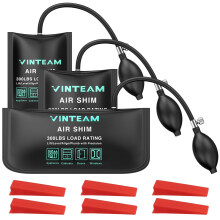 VINTEAM Air Wedge Bags, 3PCS Air Wedge Door Pump up Bags with Easy Push-Button Air Valve, for Cabinet Door Window Installation and Heavy Objects Task