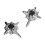 Magnetiske øreclips uden piercing i legering, unisex, par 1