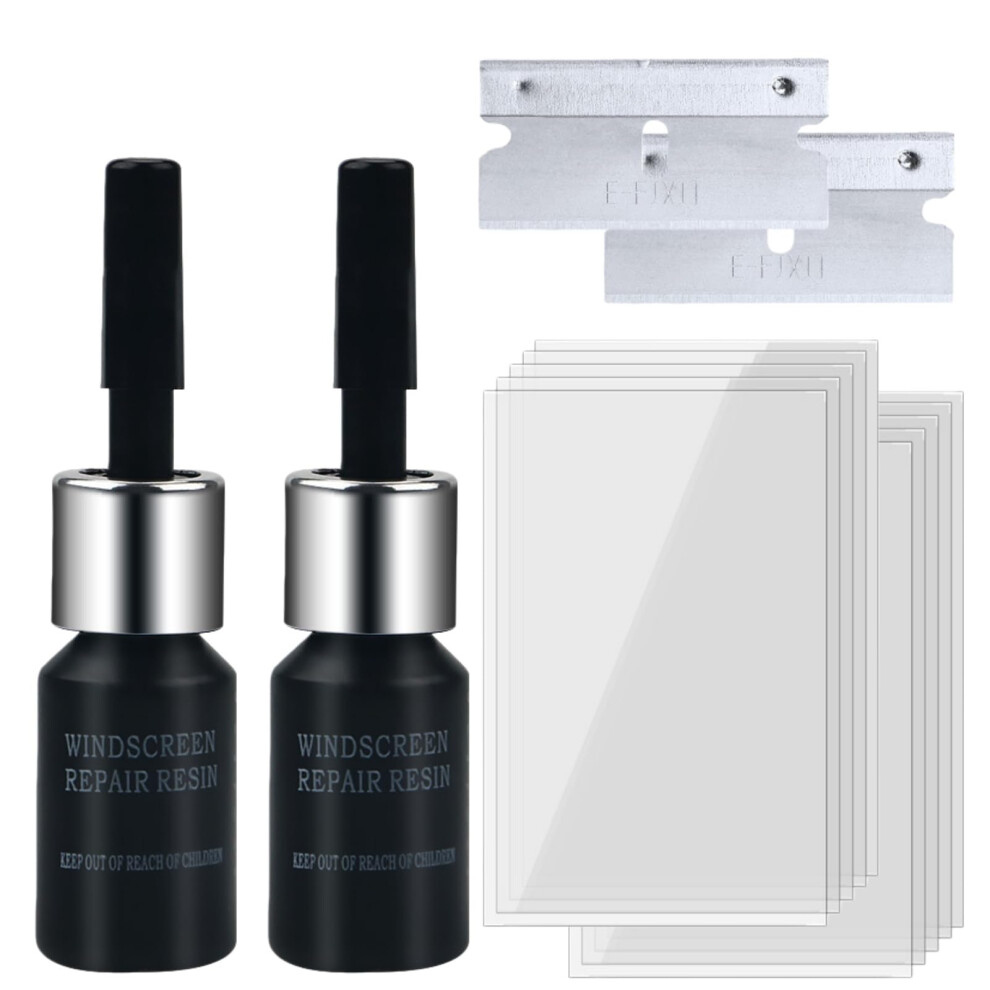 2Pcs Windscreen Chip Repair Kit,Windscreen Repair Kit,Diy Glass Cracked Windshield Repair Kit,Advanced Glass Repair Kit For Windscreen Scratch Repair 83946486