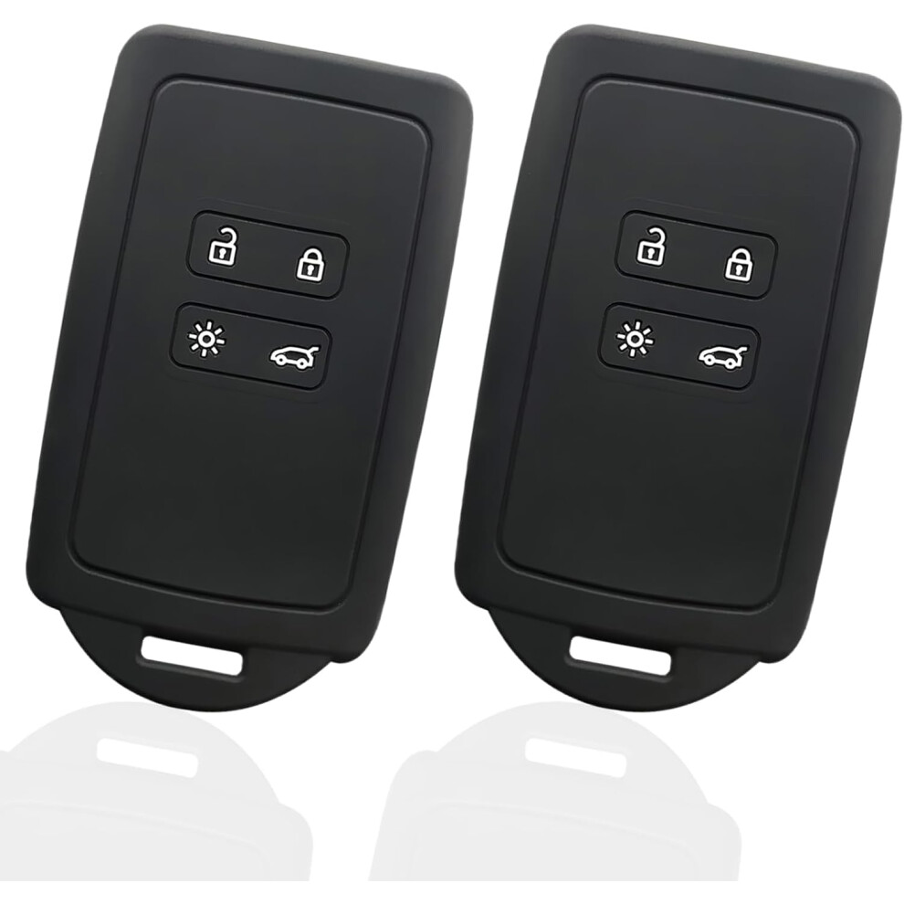2 Pcs Key Card Case For Renault, Silicone Smart Remote Key Fob Holder For Renault/Trafic/Captur/Clio/Arkana/Kadjar/Koleos/Grand Scenic/Megane/Zoe/Dac 78804692